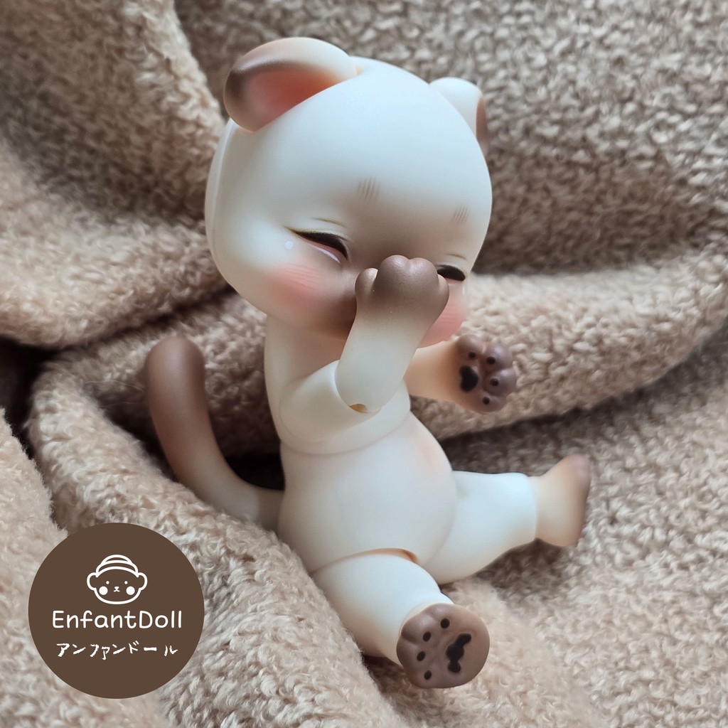 [アンパンドル-アニファンHazel] 購入即時発送/ココリアン,クムクク互換 / 猫球体関節人形