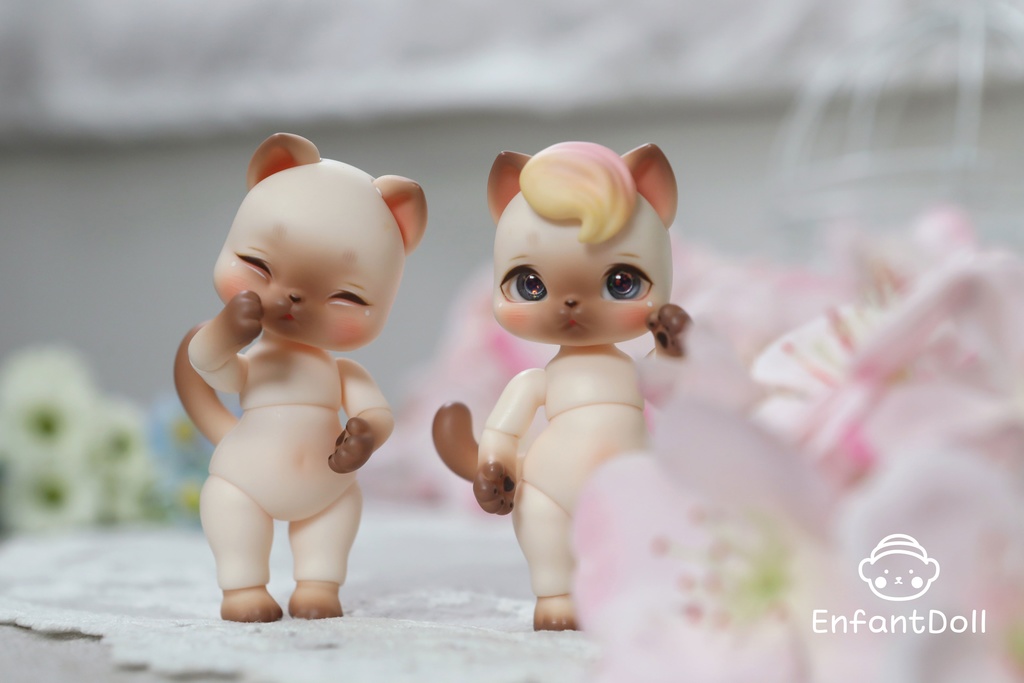 [アンパンドル-アニファンHazel] 購入即時発送/ココリアン,クムクク互換 / 猫球体関節人形