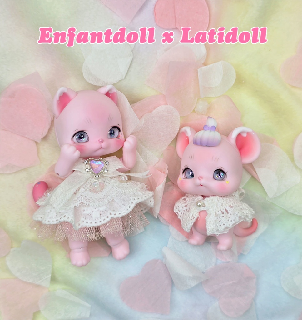 [EnfantdollxLatidoll] (限定10セット) バレンタイン限定ピンクver. ヘーゼル - フルセット