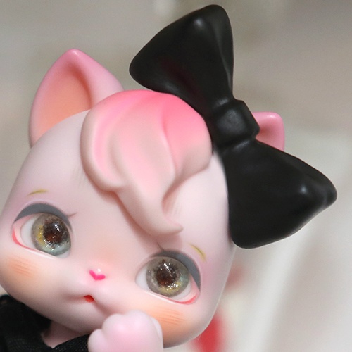 [Gf Dolls]リボンヘアパーツ(ブラック)