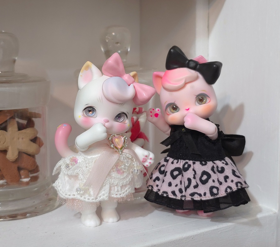 [Gf Dolls]リボンヘアパーツ(ブラック)