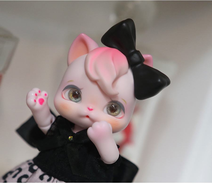 [Gf Dolls]リボンヘアパーツ(ブラック)