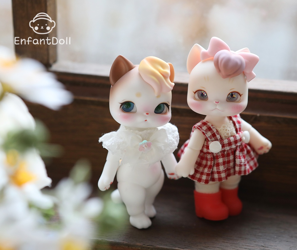 [アンパンドル-アニファンHazel-カリコ猫] 購入即時発送/ココリアン互換 / 猫球体関節人形