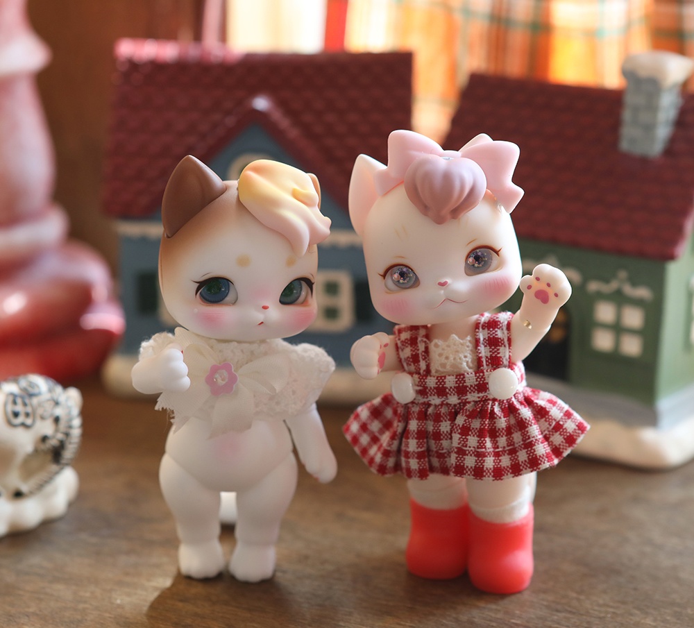 [アンパンドル-アニファンHazel-カリコ猫] 購入即時発送/ココリアン互換 / 猫球体関節人形