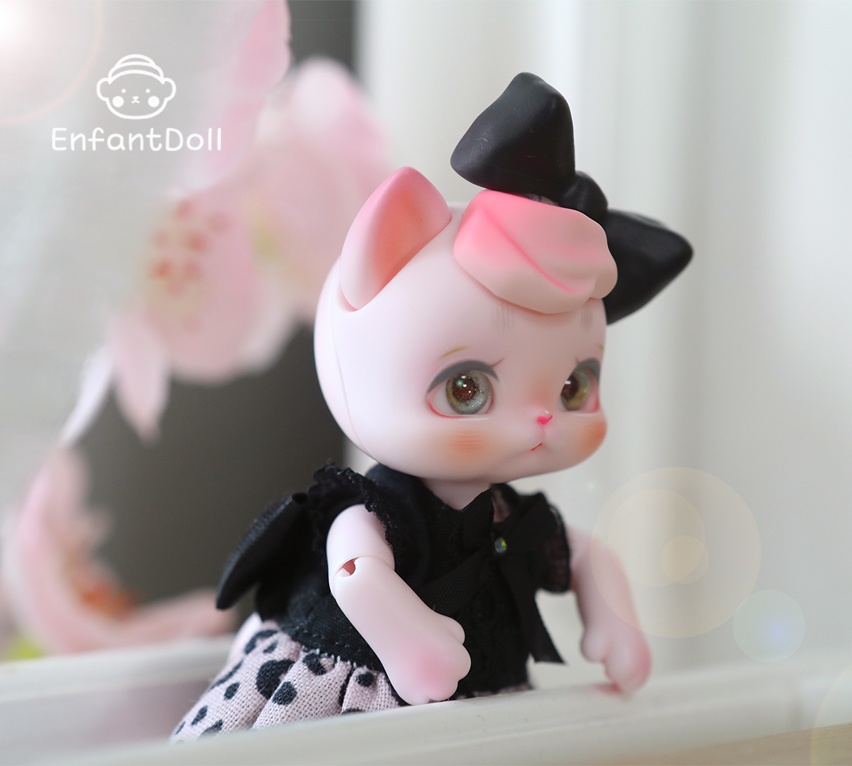 [アンパンドル-アニファンHazel-ピンク色] 購入即時発送/ココリアン互換 / 猫球体関節人形