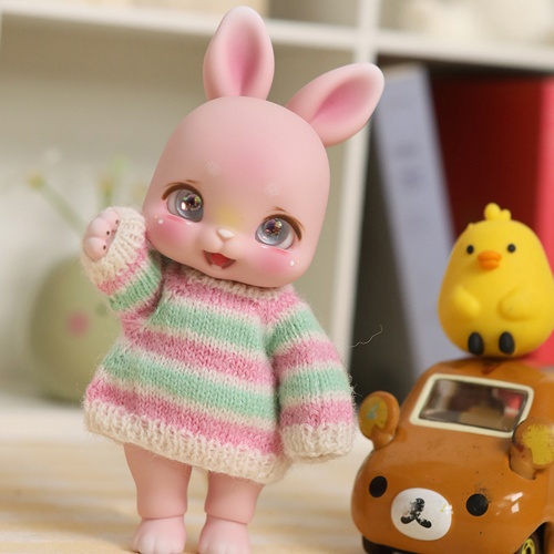 [アンパンドル-アニファン にっこりRuby(ルビー)] 送料無料 / ピンクスキン / うさぎ球体関節人形