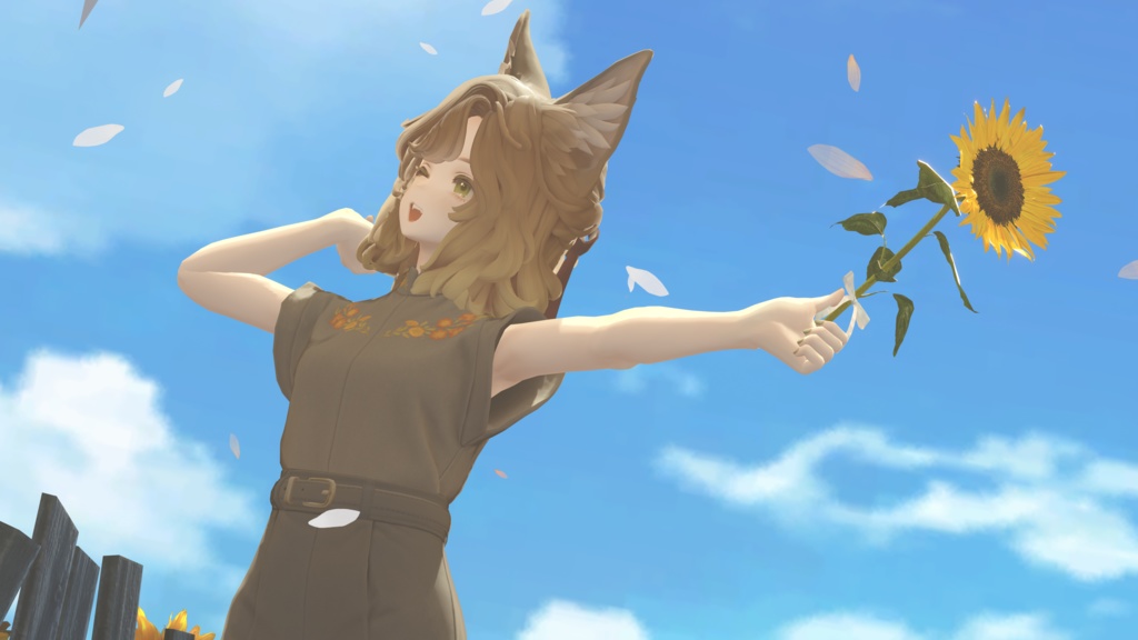 SunflowerBouquet【VRCアバターギミック】
