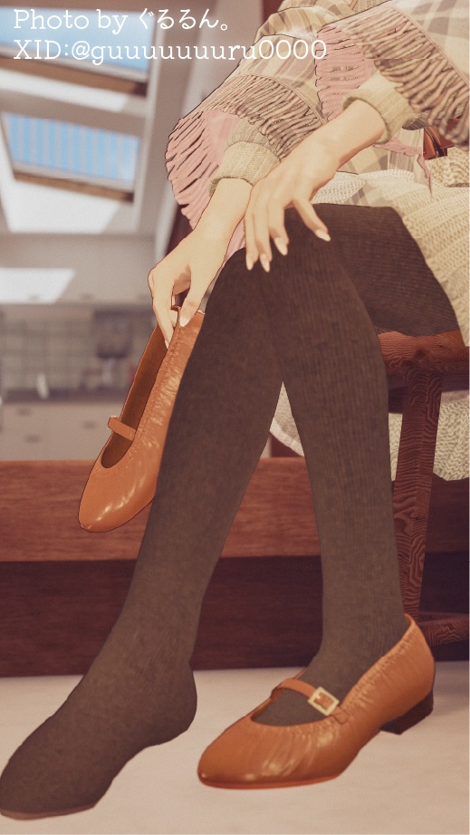 【🔔販売前】【9アバター対応】ColorfulTights&GatheredPumps【ワールド固定ギミック付き】