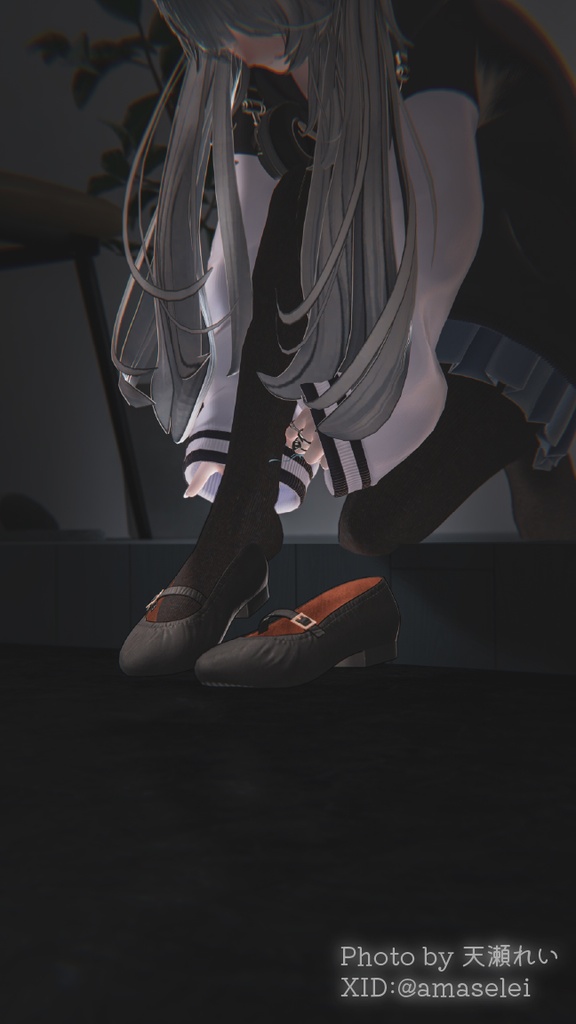 【11アバター対応】ColorfulTights&GatheredPumps【ワールド固定ギミック付き】