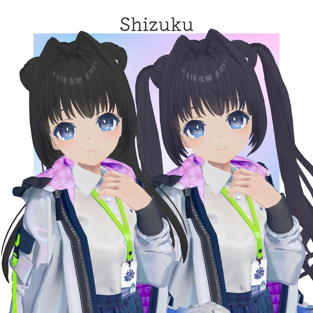 【16アバター対応】AirIntakeHeroine【VRC想定Hair】