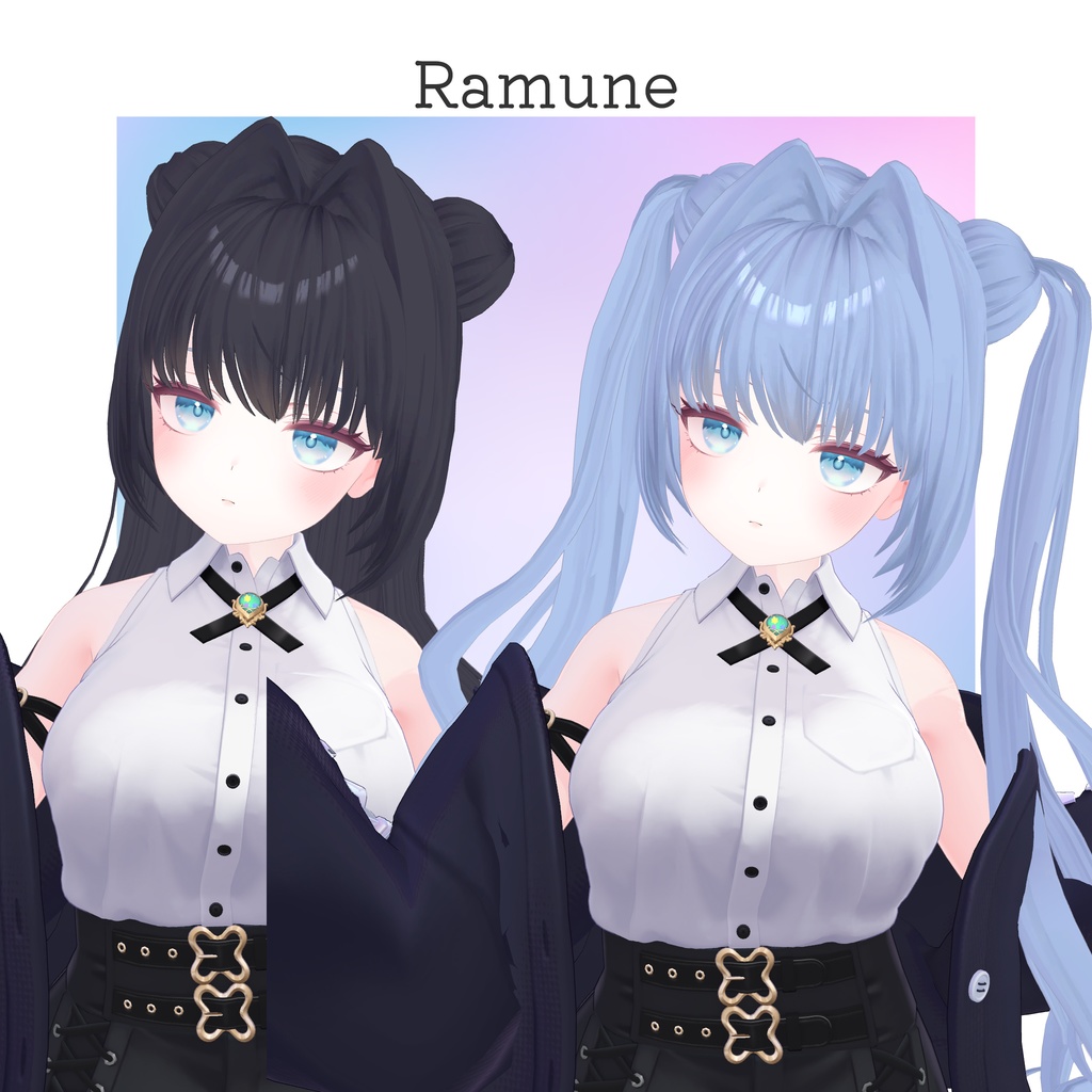 【16アバター対応】AirIntakeHeroine【VRC想定Hair】