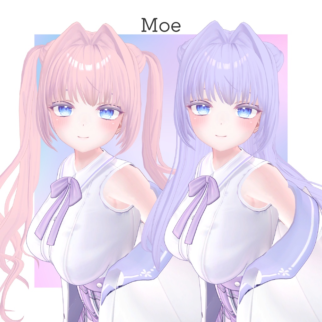 【16アバター対応】AirIntakeHeroine【VRC想定Hair】