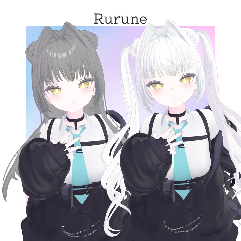 【16アバター対応】AirIntakeHeroine【VRC想定Hair】