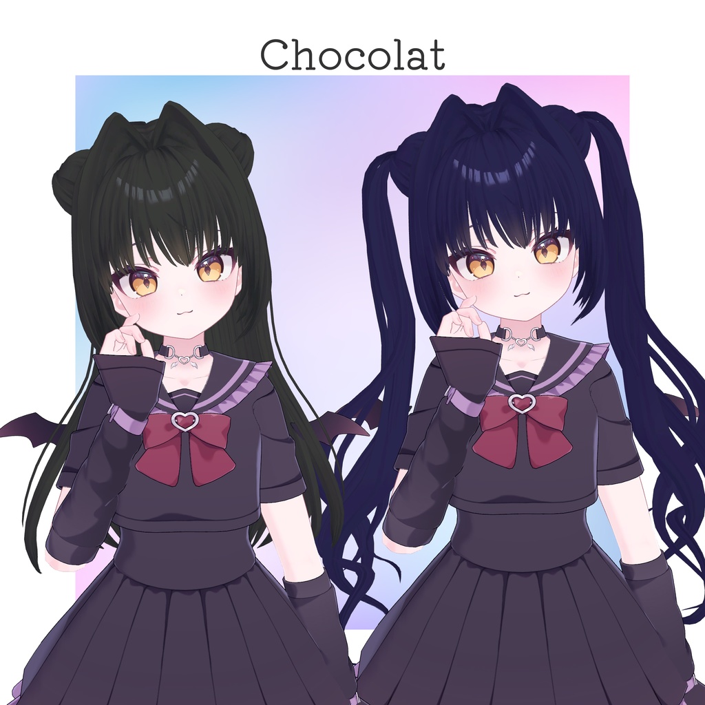 【16アバター対応】AirIntakeHeroine【VRC想定Hair】