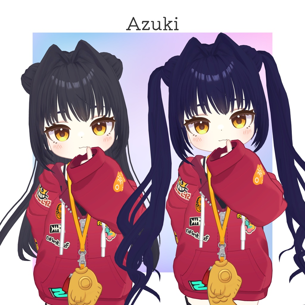 【16アバター対応】AirIntakeHeroine【VRC想定Hair】