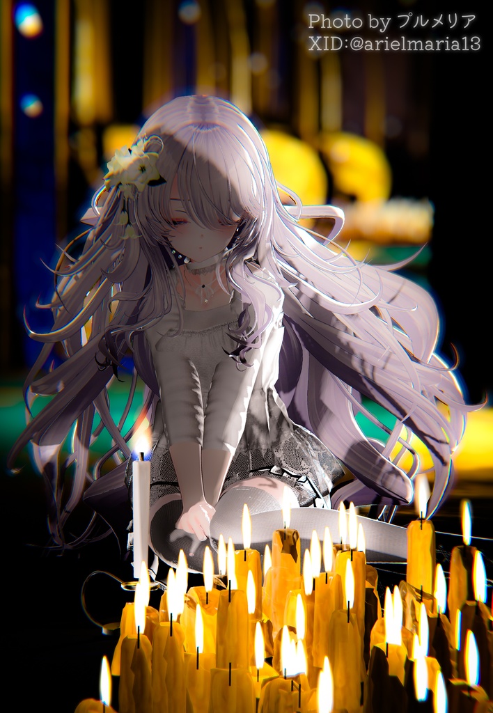 【ろうそくギミック付き/27アバター対応】🕯平成ホラゲ服🕯【センシティブなし】