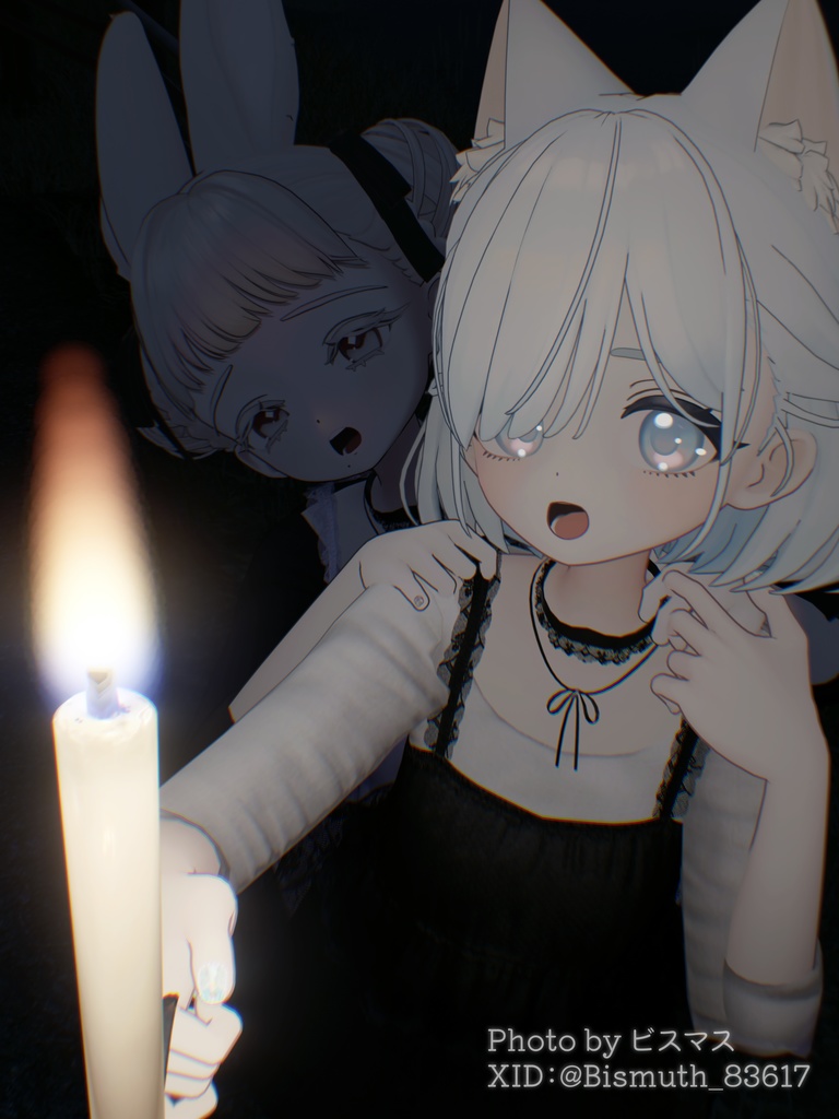 【ろうそくギミック付き/27アバター対応】🕯平成ホラゲ服🕯【センシティブなし】