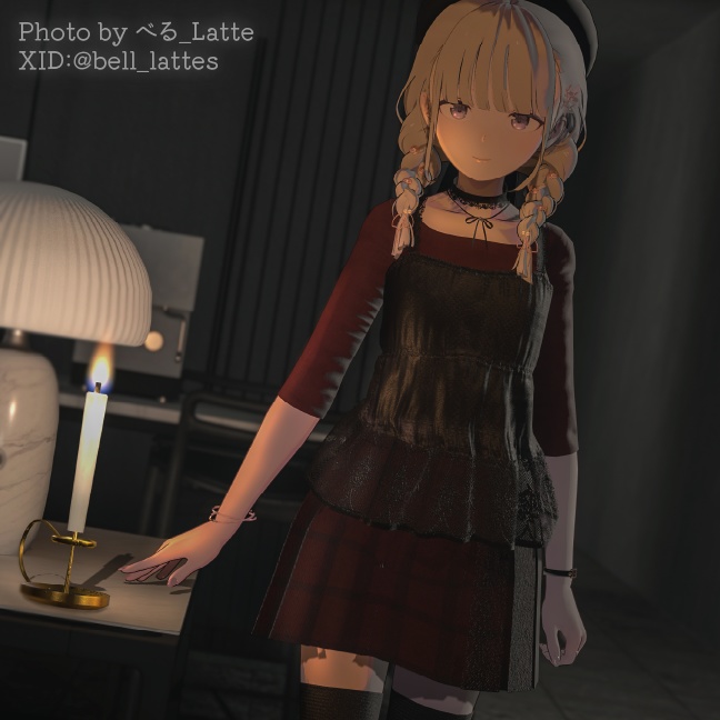 【ろうそくギミック付き/27アバター対応】🕯平成ホラゲ服🕯【センシティブなし】