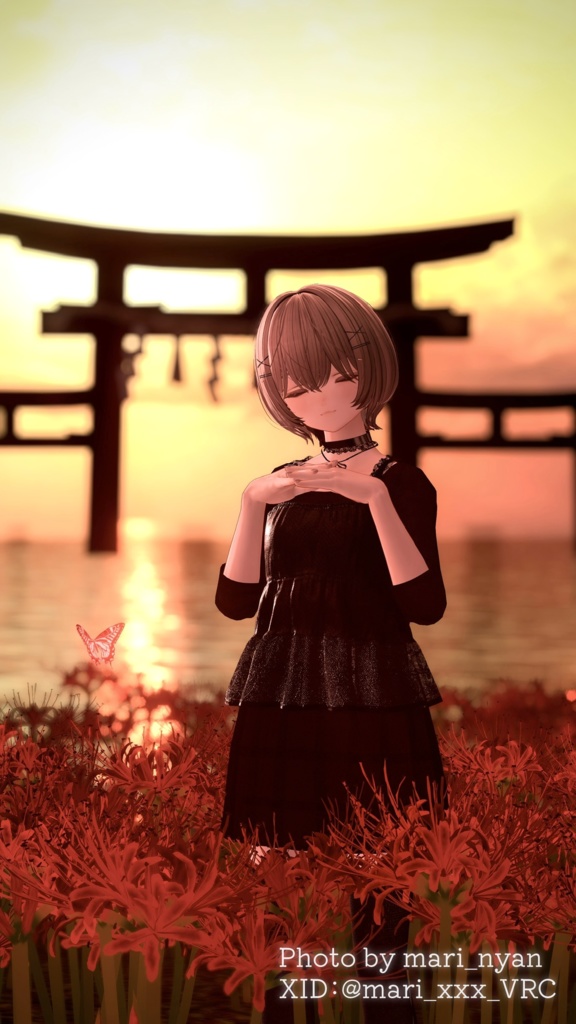 【ろうそくギミック付き/27アバター対応】🕯平成ホラゲ服🕯【センシティブなし】