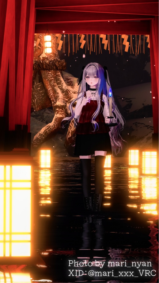 【ろうそくギミック付き/27アバター対応】🕯平成ホラゲ服🕯【センシティブなし】