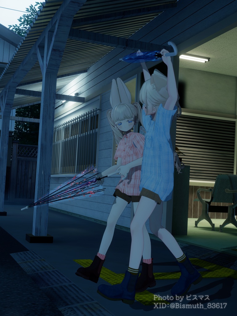 【✨v2.0にアップデートしました✨】☔ Raindrops Umbrella ☔【PCVRアバターギミック】