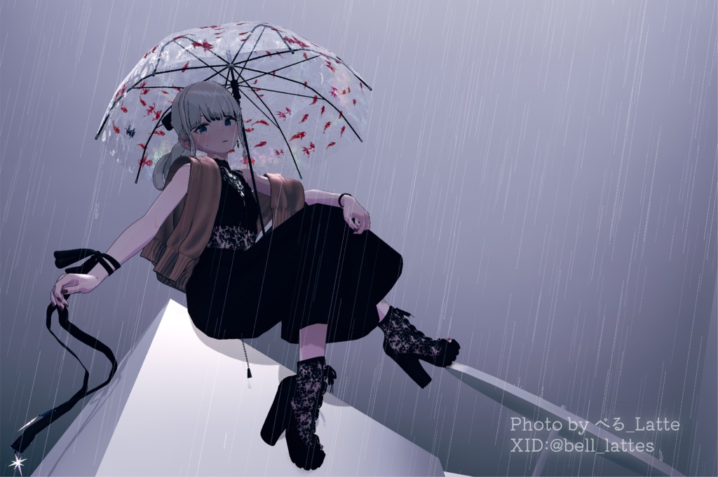 【✨v2.0にアップデートしました✨】☔ Raindrops Umbrella ☔【PCVRアバターギミック】