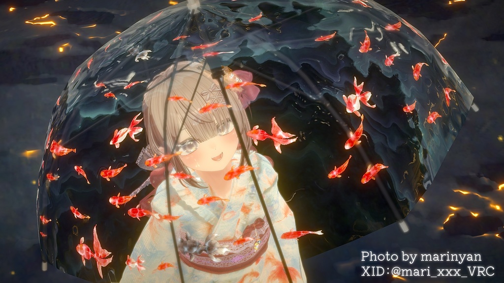 【✨v2.0にアップデートしました✨】☔ Raindrops Umbrella ☔【PCVRアバターギミック】