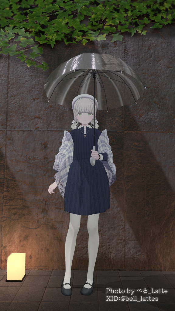 【カスタムシェーダーで雨粒が流れる】☔ Raindrops Umbrella ☔【PCVRアバターギミック】