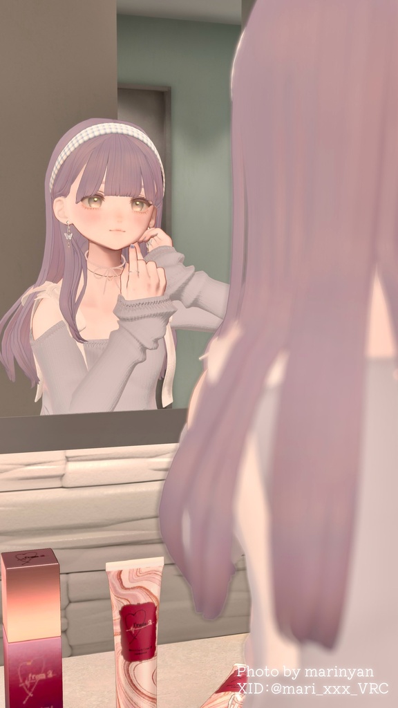 【10アバター対応】🪞MyLadyLongHair🪞【VRC想定Hair】