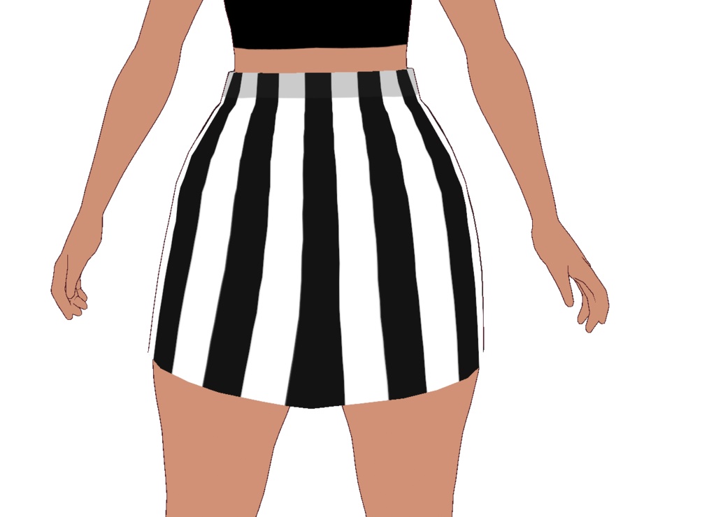 FREE Striped Pencil Skirt Texture for VRoid Avatars