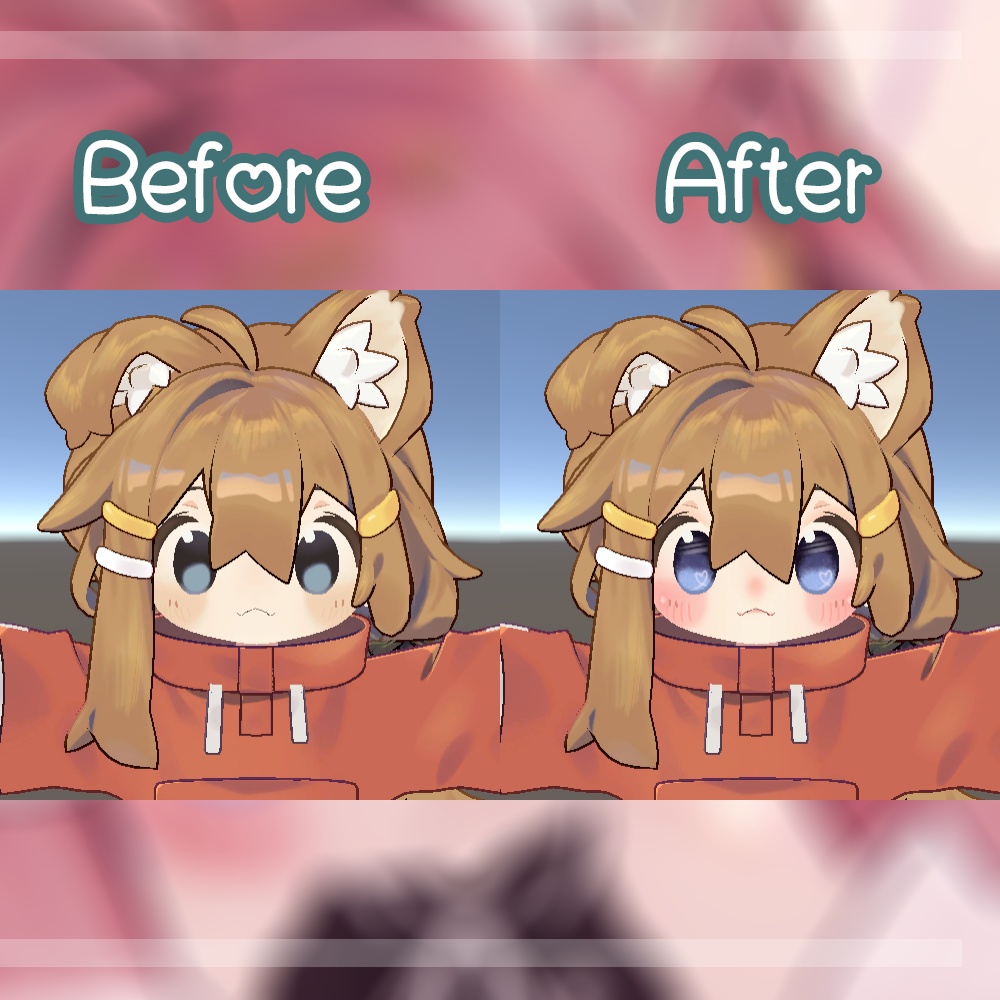 ☆【まめひなた】PAW PAW Heart Eyes & Make-up Texture