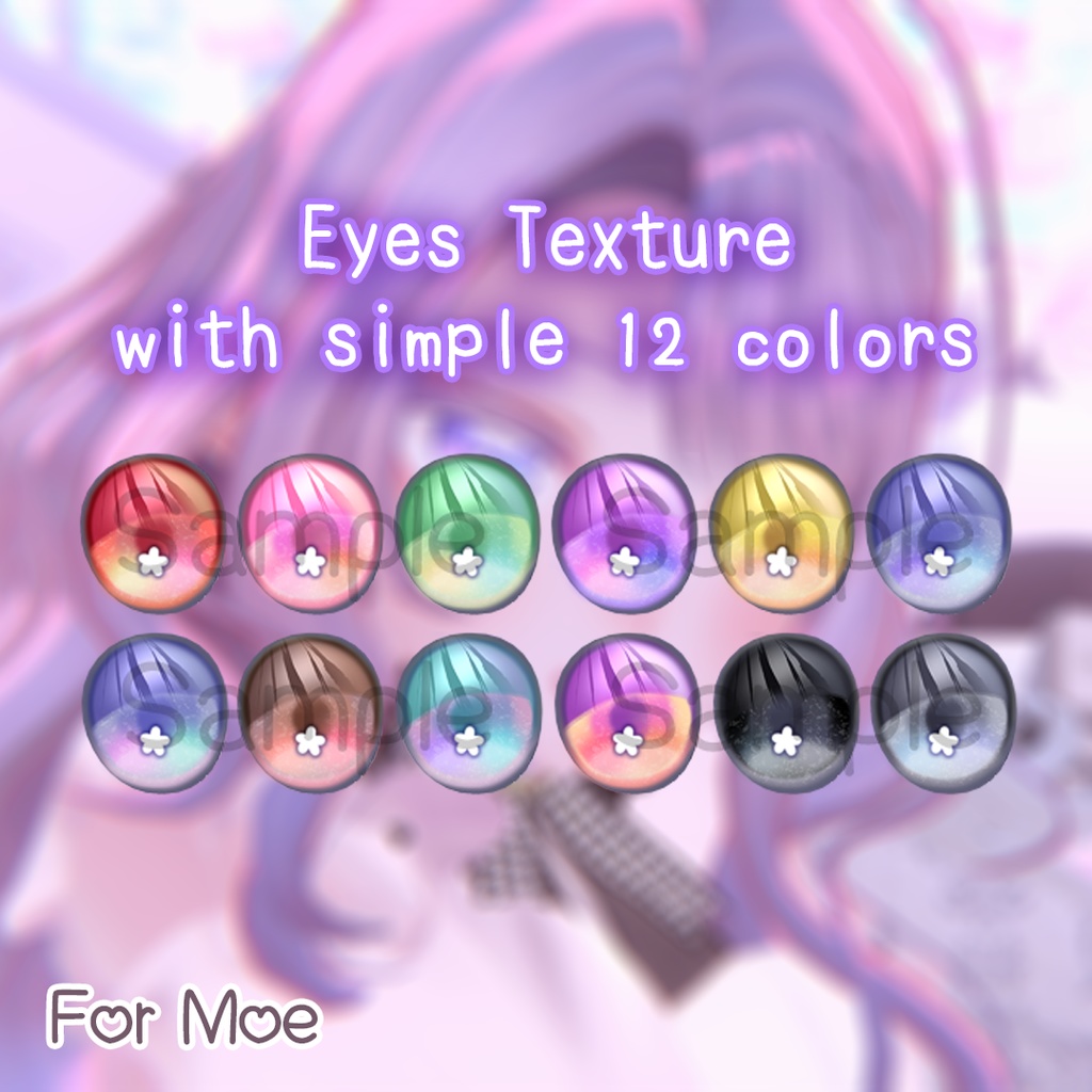 ☆【萌 Moe】Flowery Eyes & Makeup Texture