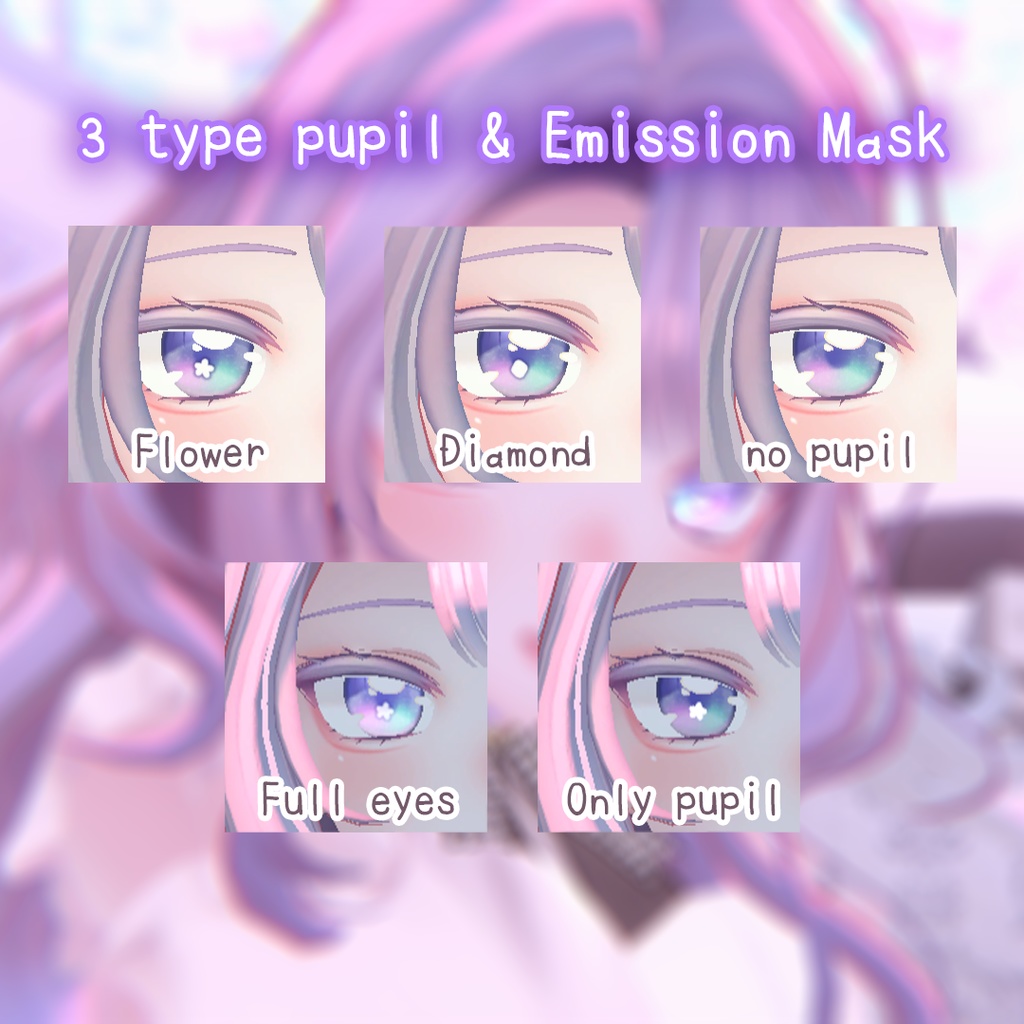 ☆【萌 Moe】Flowery Eyes & Makeup Texture