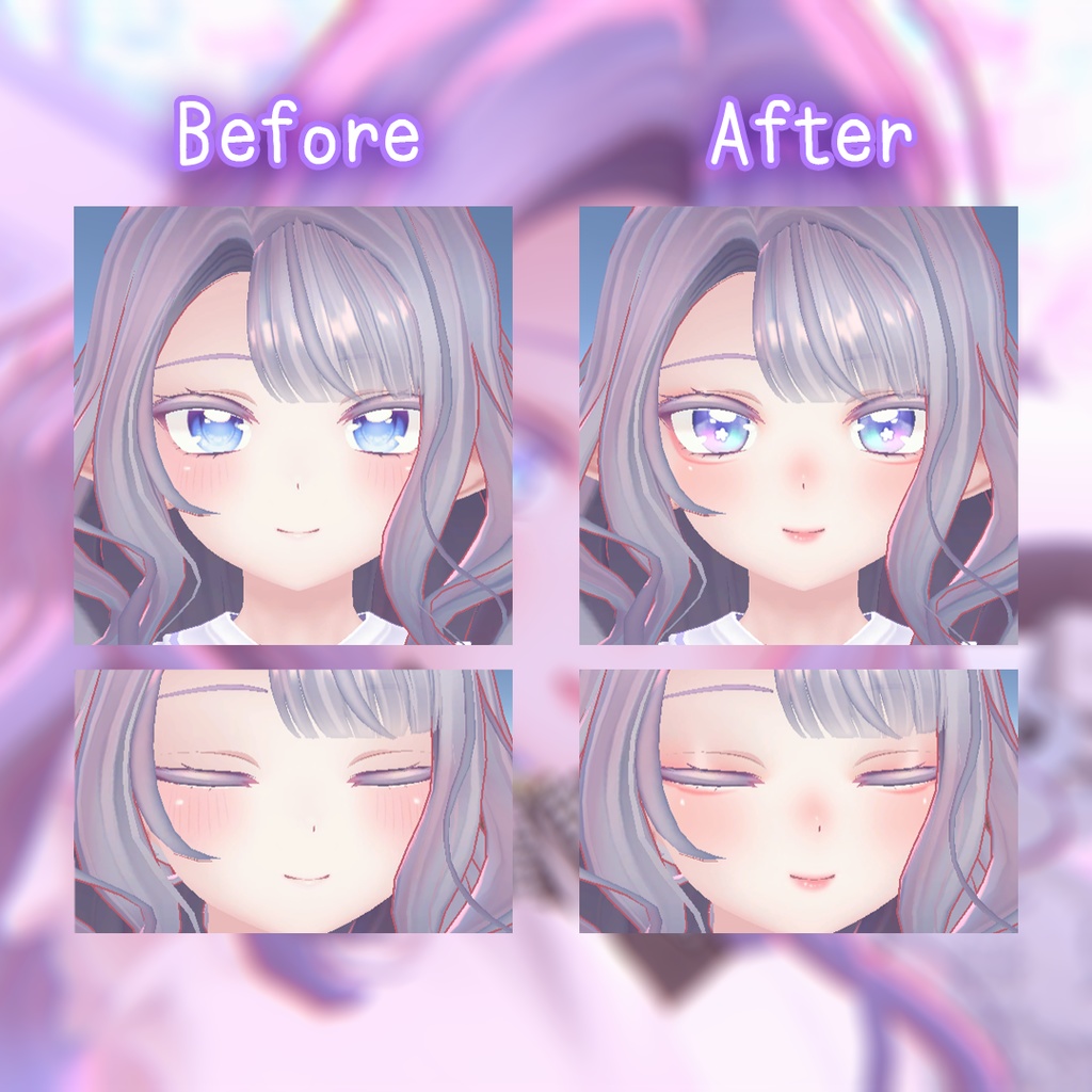 ☆【萌 Moe】Flowery Eyes & Makeup Texture