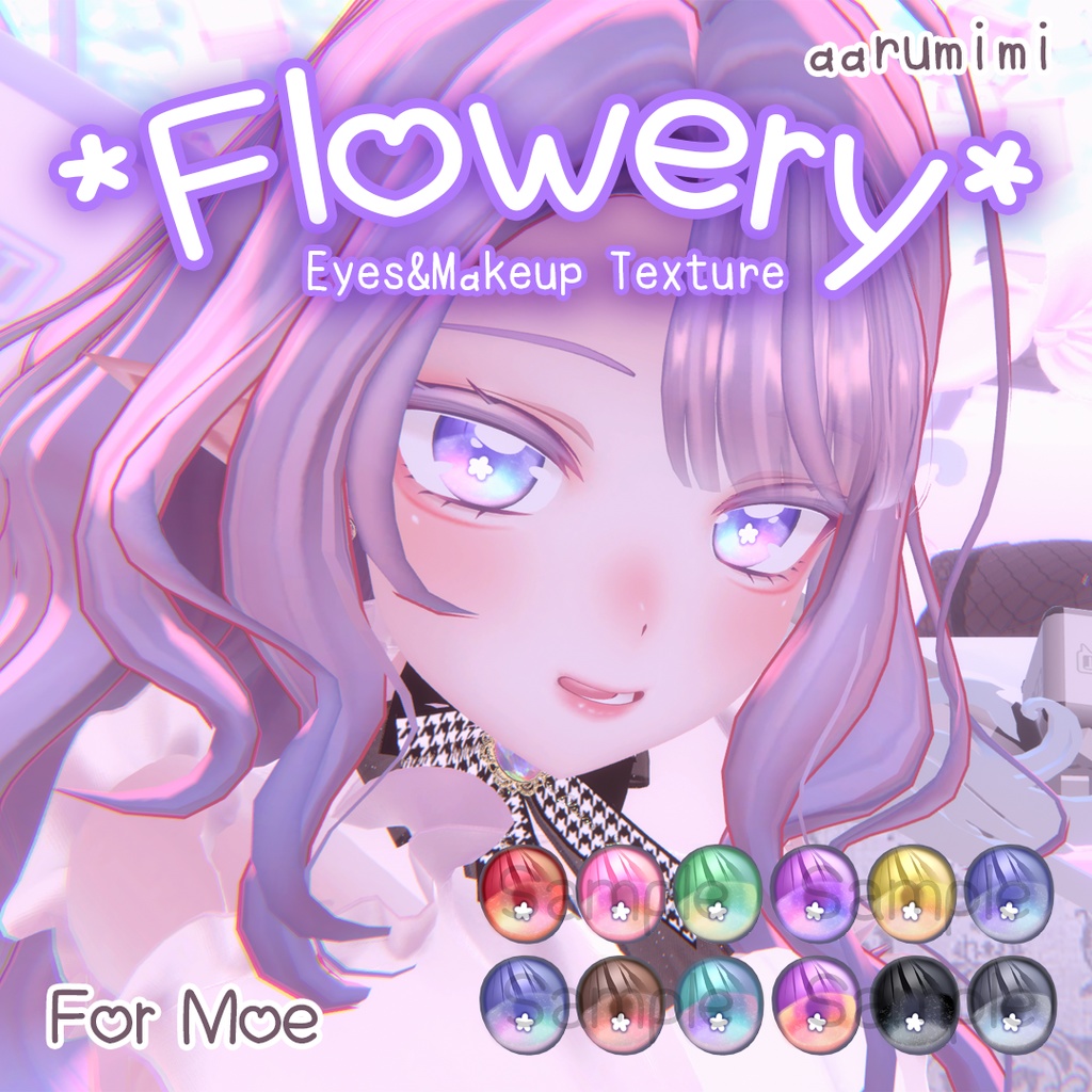 ☆【萌 Moe】Flowery Eyes & Makeup Texture