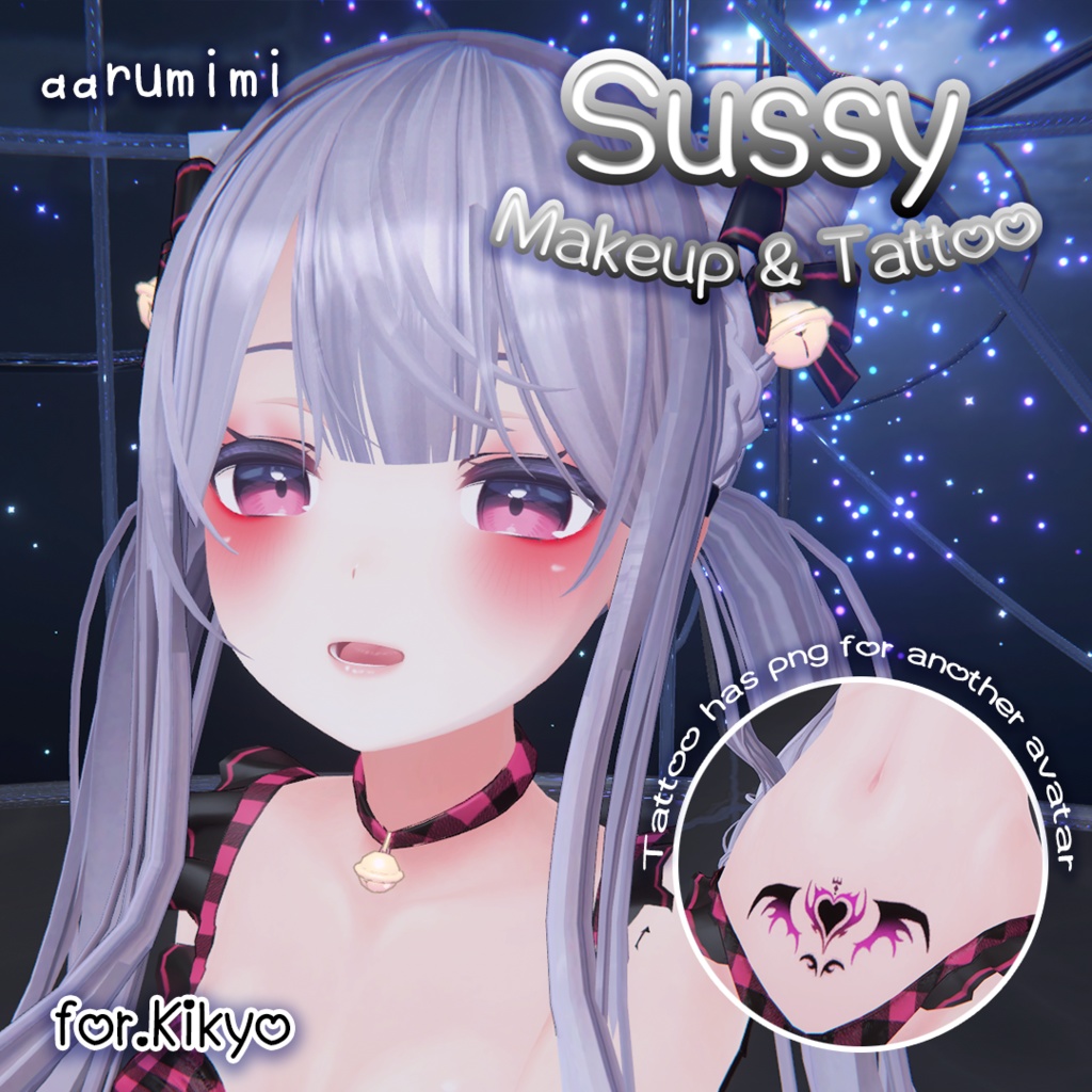☆【桔梗 Kikyo】Sussy Makeup & Tattoo