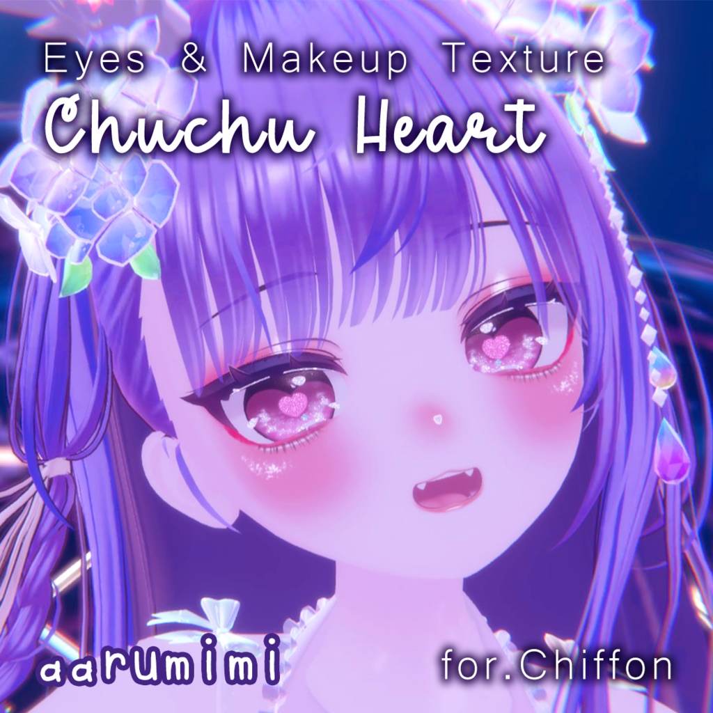 ☆【シフォン Chiffon】Chuchu Heart Eyes & Makeup Texture