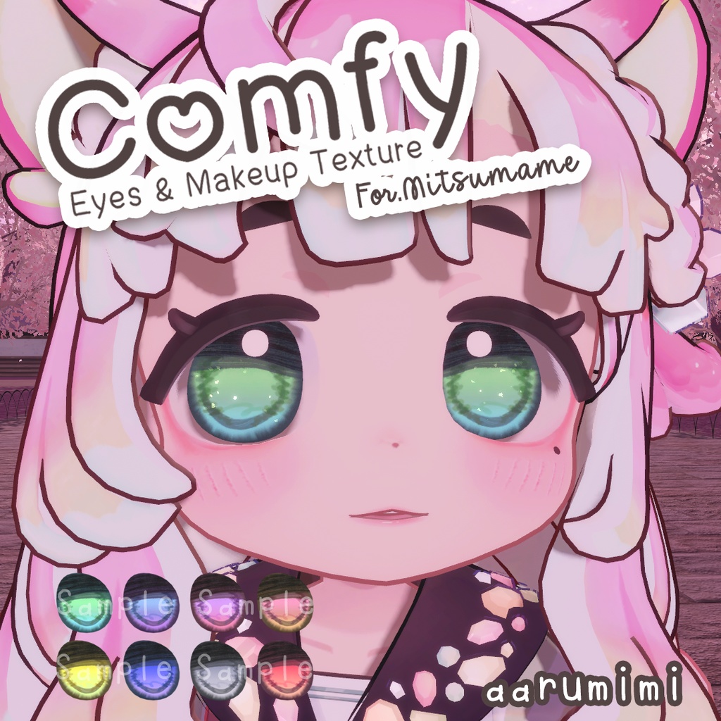 ☆【みつまめ Mitsumame】Comfy Eyes & Makeup Texture #aarumimi
