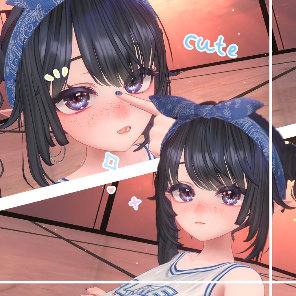 ☆【愛莉 Airi】Freckled Girl Makeup Texture #aarumimi