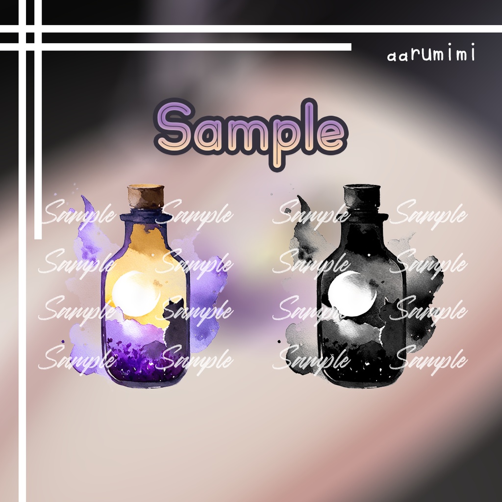 ☆【入れ墨 PNG Only】Cat Potion Tattoo #aarumimi