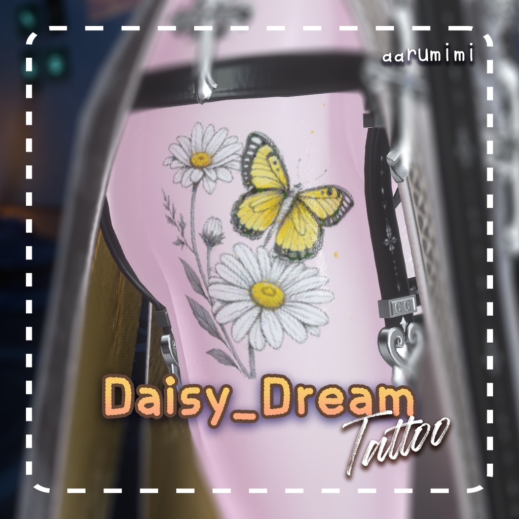 ☆【入れ墨 PNG Only】Daisy_Dream Tattoo #aarumimi