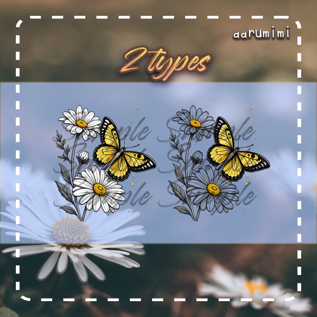 ☆【入れ墨 PNG Only】Daisy_Dream Tattoo #aarumimi