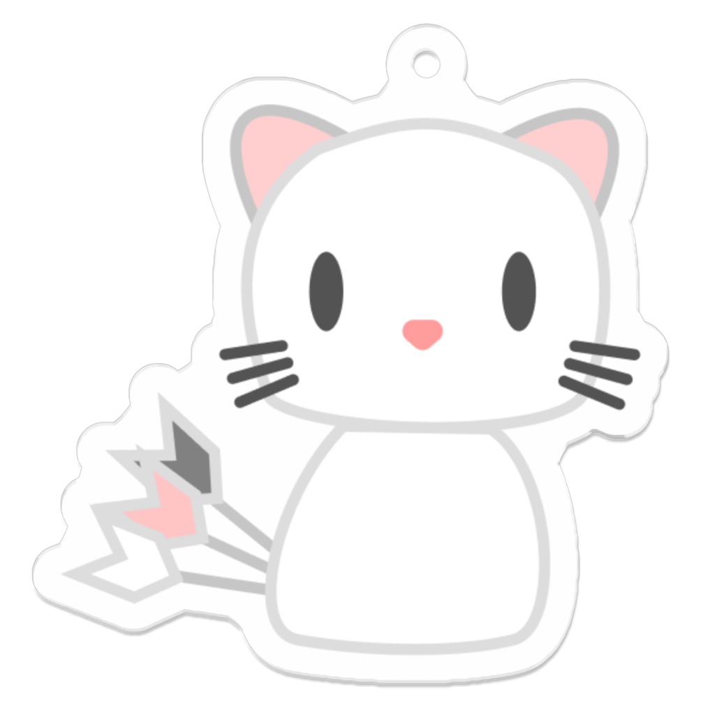 ダーツ猫アクリルキーホルダー