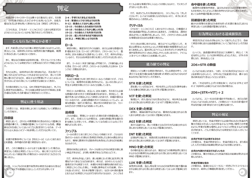 【ハクスラ調合TRPG】アルカナ・シンフォニクス製品版