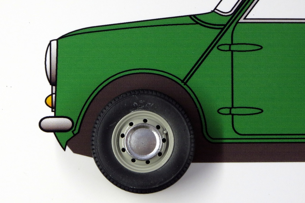 1/24 ハセガワ製ミニ用10inスチールホイール