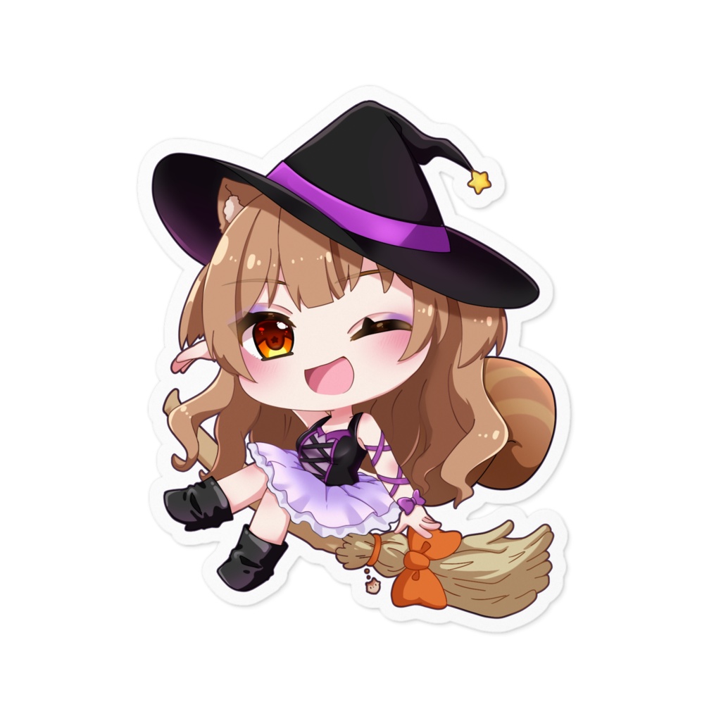 詩茉ありすハロウィンステッカーミニ