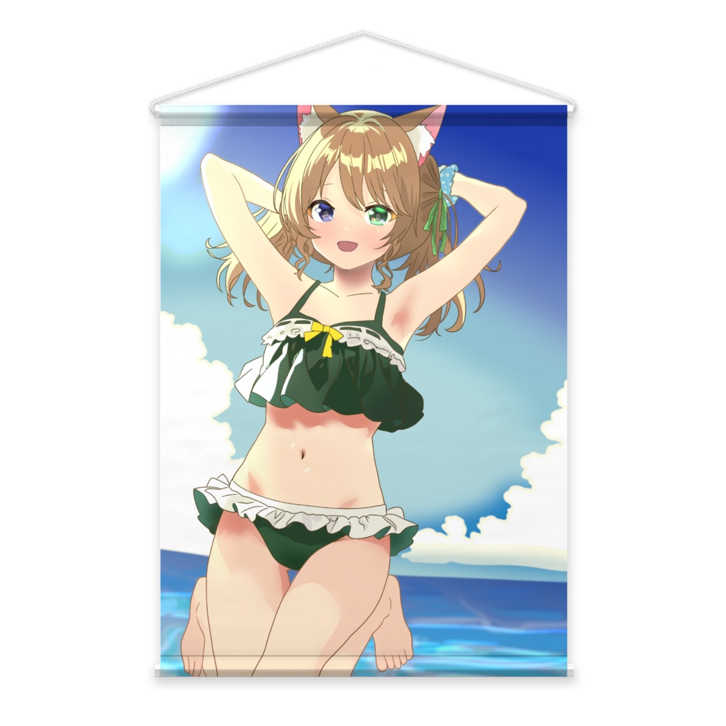 愛洲ろく水着タペストリー