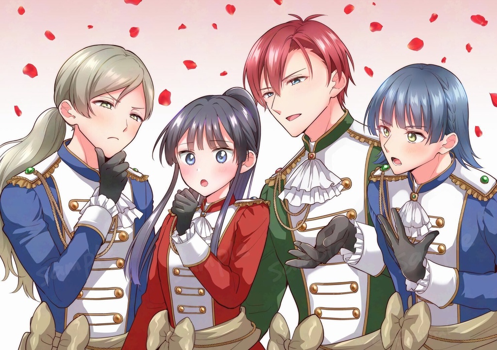 10thLIVE Act-2Hi Parade d'amour プロポーズの亡霊アクリルジオラマ + イラストカードセット