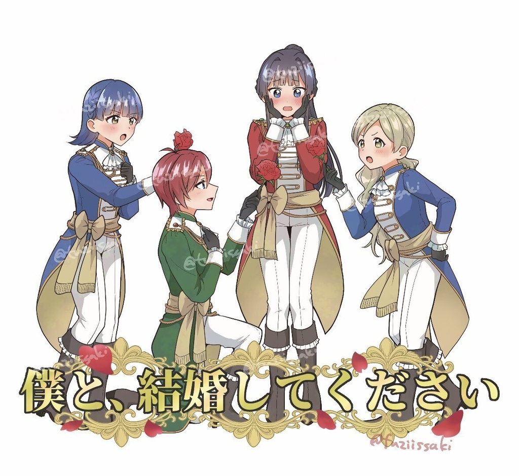 10thLIVE Act-2Hi Parade d'amour プロポーズの亡霊アクリルジオラマ + イラストカードセット