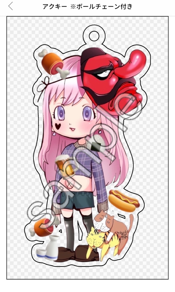 (非売品)国里ゆかりこ✖️宮崎摩耶コラボ　アクリルキーホルダー